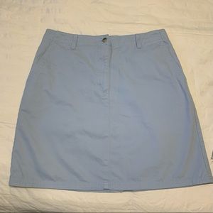 L.L. Bean Skirt powder blue